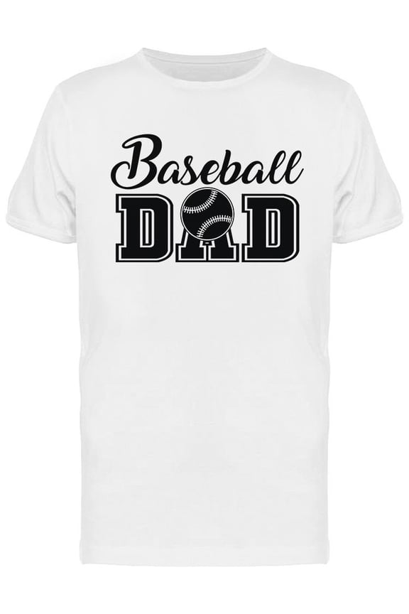 Baseball Dad T-Shirt Men -Image by Shutterstock, Male Large