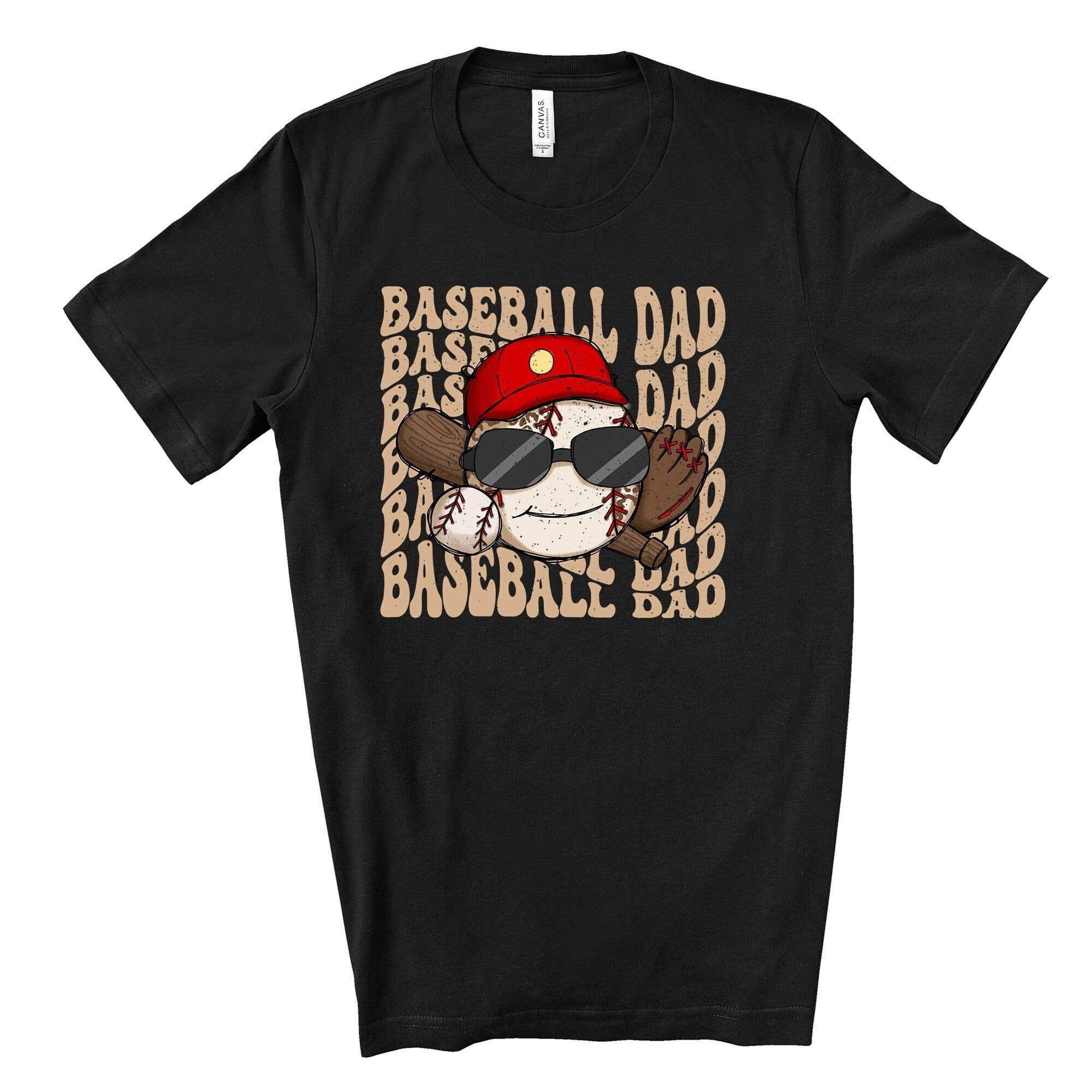 Baseball Dad Tee: Bella + Canvas Unisex Shirt