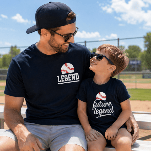 Baseball Dad and Son Matching Shirts, Legend Future Legend Tees, Father Son Baseball Outfit, Daddy And Me Little League Gift
