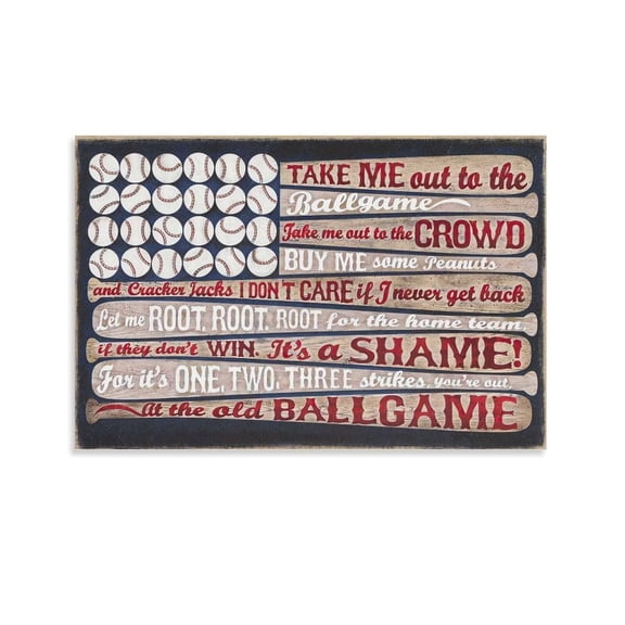 Baseball Decor Sign Boy Room Baseball Poster Baseball Gifts For Boys Sports Poster poster