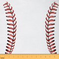 thumbnail image 1 of Baseball Decorative Fabric Baseball Themed Fabric By The Yard Teens,Sport Game Upholstery Fabric For Chairs Sofa Red White Fabric For Upholstery and Home Accents,10 Yard, 1 of 5
