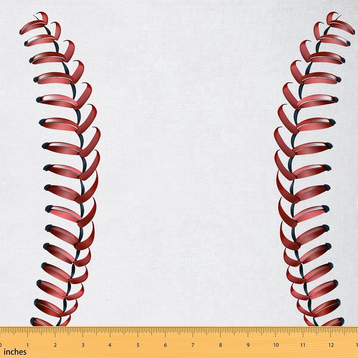 Baseball Decorative Fabric Baseball Themed Fabric By The Yard Teens,Sport Game Upholstery Fabric For Chairs Sofa Red White Fabric For Upholstery and Home Accents,3 Yard