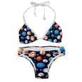 thumbnail image 1 of Baseball Detachable Sponge Adjustable Strap Bikini Set 2-Pack Swimwear Swimsuit.SceneManagement Beach Pool Party Vacation., 1 of 6