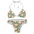 thumbnail image 1 of Baseball Detachable Sponge Adjustable Strap Bikini Set Swim Wear 2-Pack Beach Swimsuit, 1 of 6