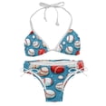 thumbnail image 1 of Baseball Detachable Sponge Adjustable Strap Bikini Set Two-Pack Swim Suits for WomenToolStrip with applicable scenes, 1 of 6