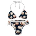 thumbnail image 1 of Baseball Detachable Sponge Adjustable Strap Bikini Set Two-Pack Swimming Suits One-Piece Swimsuits - Ideal for Beach and Pool Parties, 1 of 6