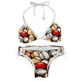 thumbnail image 1 of Baseball Detachable Sponge Adjustable Strap Bikini Set Two-Pack Swimsuit Women Bikini Sets, 1 of 6