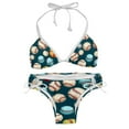 thumbnail image 1 of Baseball Detachable Sponge Adjustable Strap Bikini Set Two-Pack Swimsuit Women Swimwear, 1 of 6