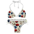 thumbnail image 1 of Baseball Detachable Sponge Adjustable Strap Bikini Set Two-Pack for Swimwear and Beachwear, 1 of 6
