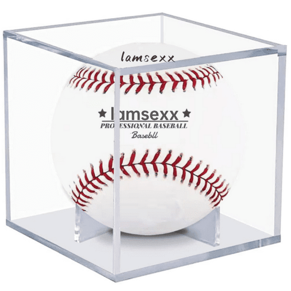 Baseball Display Case, UV Protected Acrylic Boxes for Display,Clear Display Case Baseball Cube Memorabilia Showcase Autograph Ball Protector - for Official Size Ball