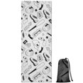 thumbnail image 1 of Baseball Doodle Pattern Hot Yoga Mat Towel Non Slip for Hot Yoga - Quick-Drying Yoga Mat Cover with 4 Corner Pockets with Travel Bag - Hot Yoga Towel Non Slip Grip Moisture Wicking Sweat 70"x26", 1 of 6