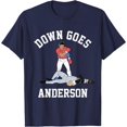 thumbnail image 1 of Baseball Down Goes Anderson Player T-Shirt, 1 of 4