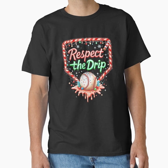Baseball Drip Boys Ice Cream Christmas Youth Respect Drip Sports - Premium Fabric G16220 Unisex T-Shirt, Up to Size 5XL