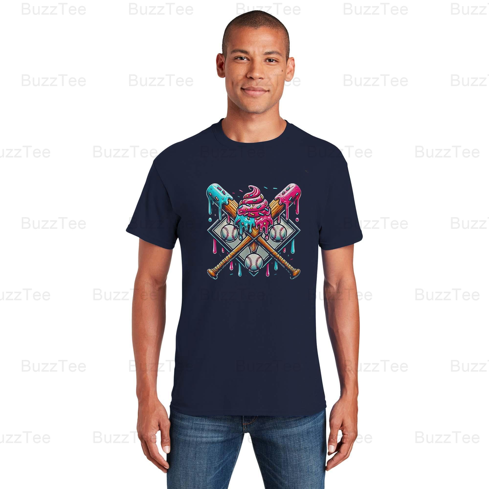 Baseball Drip Boys Ice Cream Youth Sports Fun Sweet Treat Graphic T Baseball Drip Boys Ice Cream Youth Sports Fun Sweet Treat Graphic T