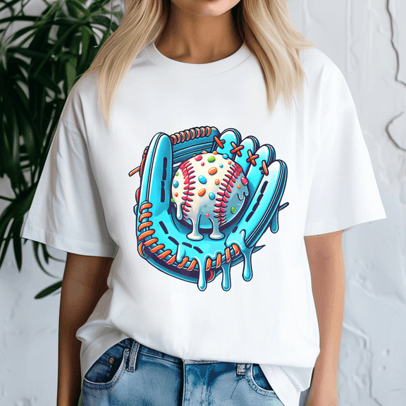 Baseball Drip Design Ice Cream Sprinkles Baseball,Baseball Shirt,Game Day Shirt,Game Day Baseball, American Baseball