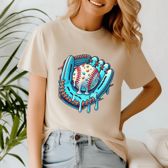 Baseball Drip Design Ice Cream Sprinkles Baseball,Baseball Shirt,Game Day Shirt,Game Day Baseball, American Baseball