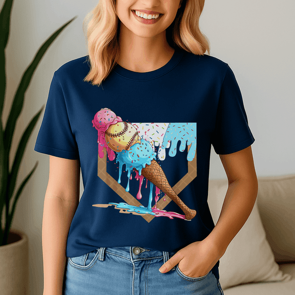 Baseball Drip For Boys Home Plate Ice Cream Drip Youth Sport,Baseball Shirt,Game Day Shirt,Game Day Baseball, American Baseball