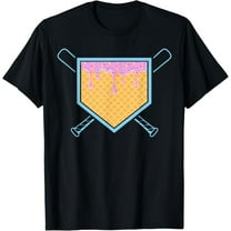 Baseball Drip For Boys Ice Cream Drip Youth Boys Baseball T-Shirt