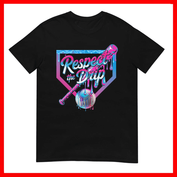 Baseball Drip For Boys Ice Cream Youth Sports Unisex T-Shirt Size S-5XL