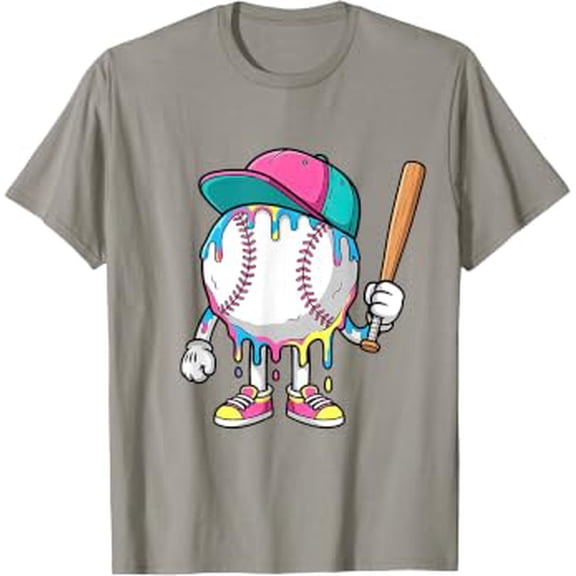 Baseball Drip Game Day Sport Dripping Girls Shirt