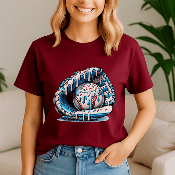 Baseball Drip Ice Cream Sprinkles Baseball Glove,Baseball Shirt,Game Day Shirt,Game Day Baseball, American Baseball