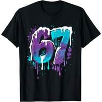 Baseball Drip Number 67 Player Or 67th Birthday T-Shirt