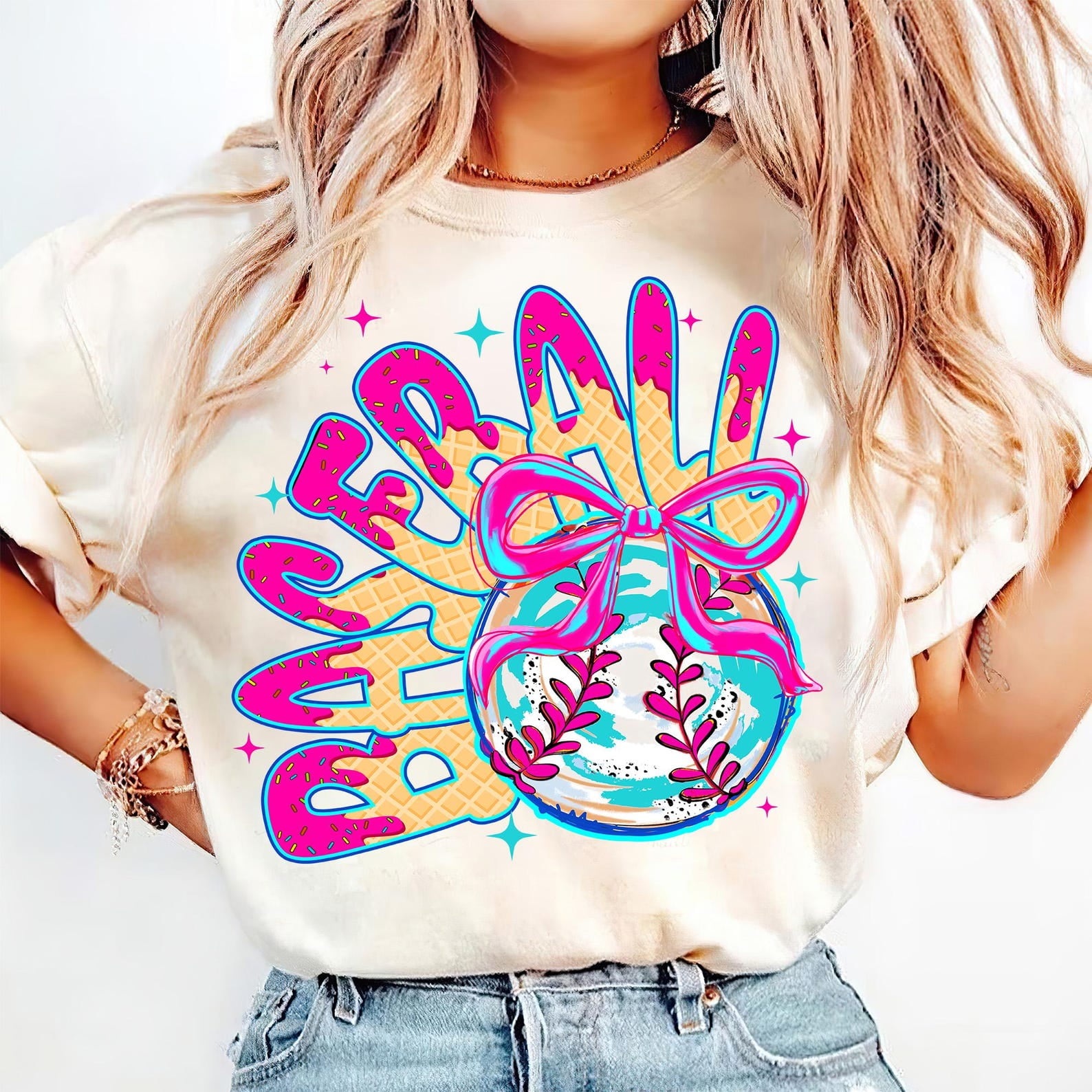 Baseball Drip Shirt, Baseball Ice Cream Drip Tee, Mama Baseball Shirt, Game Day Baseball Shirt, Dripping Baseball Shirt, Baseball Mom Tee