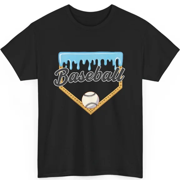 Baseball Drip Sweet Home Plate Sports Player Team Fan Game Unisex T-Shirt, S-5XL