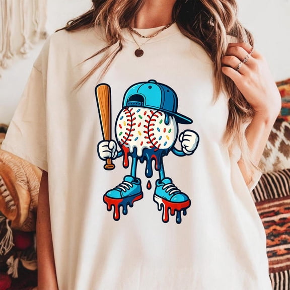 Baseball Drip Tee, Cool Sports Shirt, Drip Happens Shirt, Boys Baseball Shirt