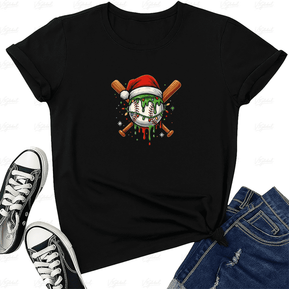 Baseball Drip Youth Holiday Lifestyle Sports Festive Unisex T-Shirt, up to size 5XL