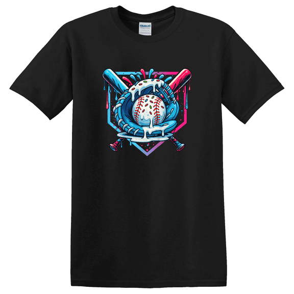 Baseball Drip Youth Sport Graphic T-Shirt