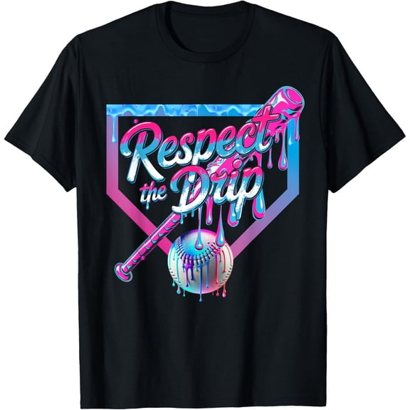 Baseball Drip for Ice Cream Drip Youth Baseball T-Shirt
