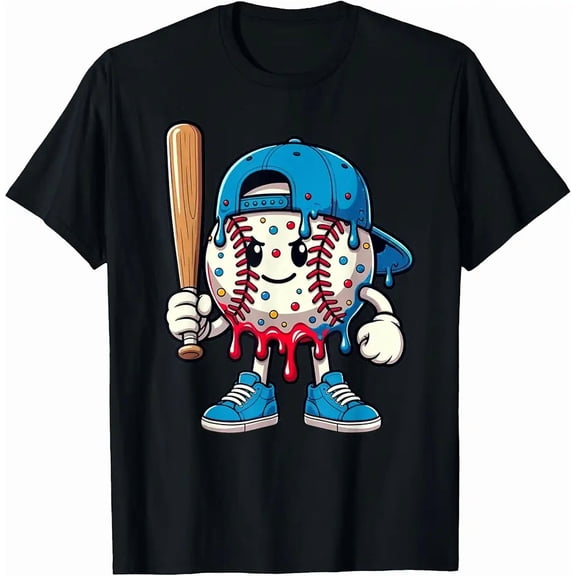 Baseball Drippy Style Apparel for Boys Youth Cool Baseball T-Shirt