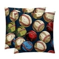 thumbnail image 1 of Baseball Elegant Velvet Throw Pillow Covers - Set of 2, Decorative Bed Pillow Cases with Unique Patterns for Home Decor, Available in 16x16, 18x18, and 20x20 Inches, 1 of 6