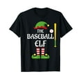 thumbnail image 1 of Baseball Elf Family Matching Group Christmas Sporty T-Shirt, 1 of 5