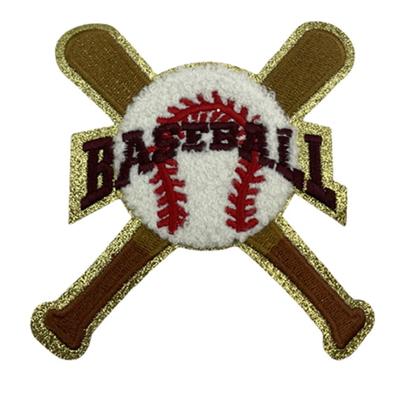 Baseball Embroidered Iron On Patches Sew on Patches Embroidery Applique Iron On Embroidered Patches for Clothing Jackets