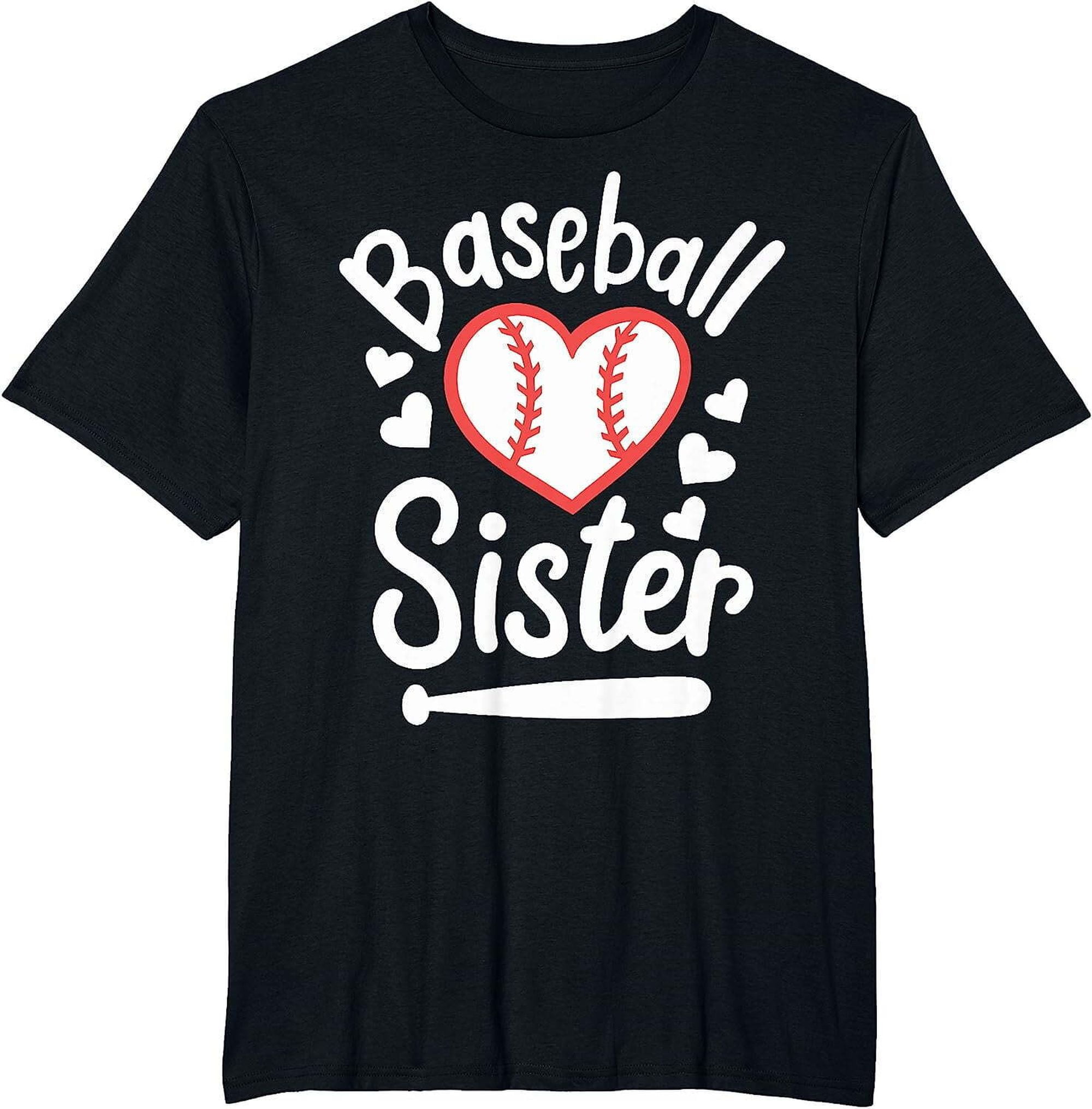 Baseball Enthusiast Sister T-Shirt - Walmart.com