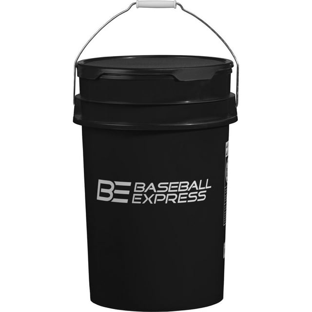Baseball Express Empty Ball Bucket with Padded Lid
