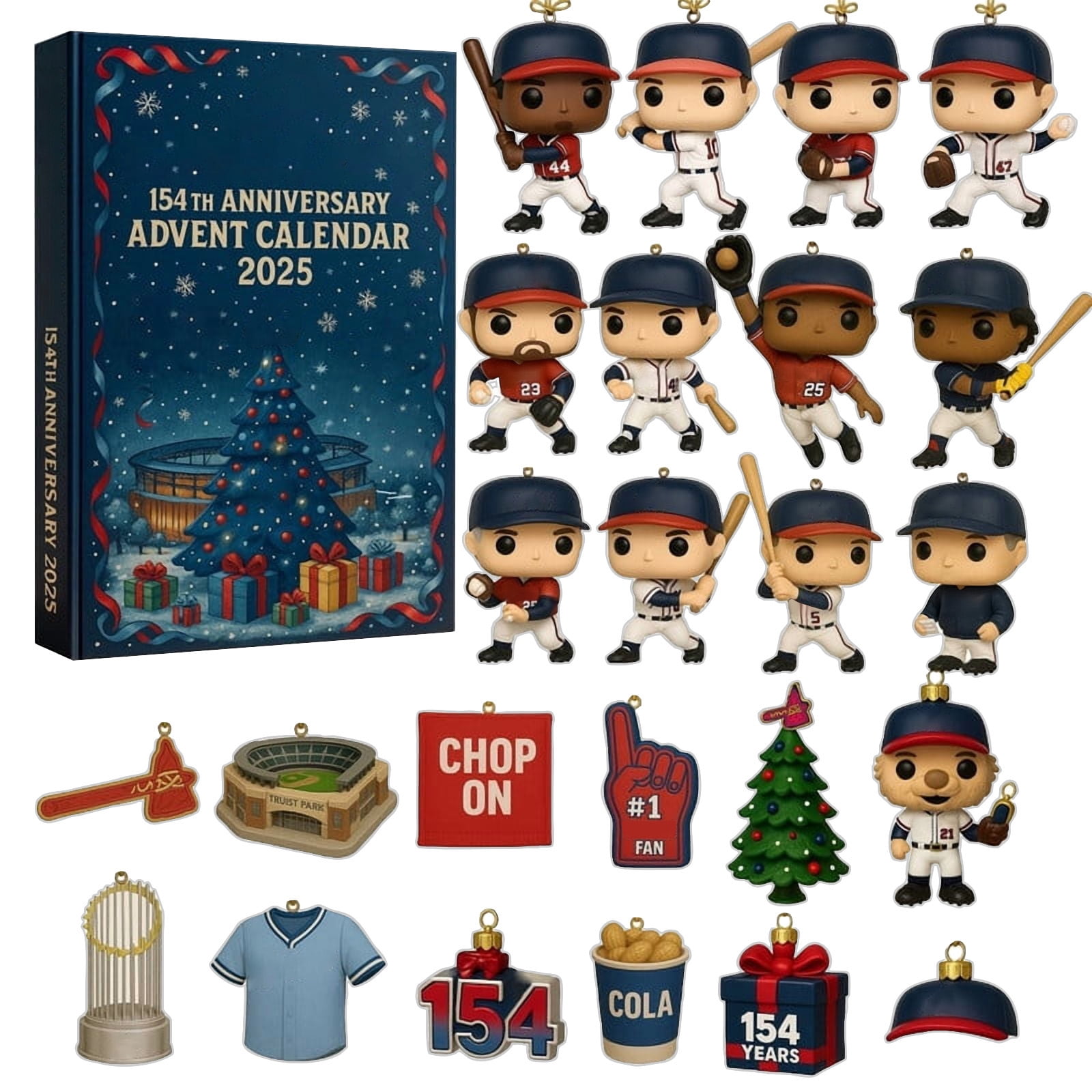 Calendrier De L'Avent 2025 Thème Baseball - Compte à Rebours Noël Pour Fans Et Collectionneurs - 8