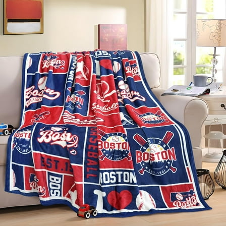 Baseball Fans Throw Blanket 60 * 50 in, Blue&orange