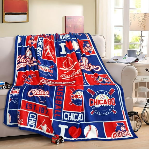 Baseball Fans Throw Blanket 60 * 50 in, Red