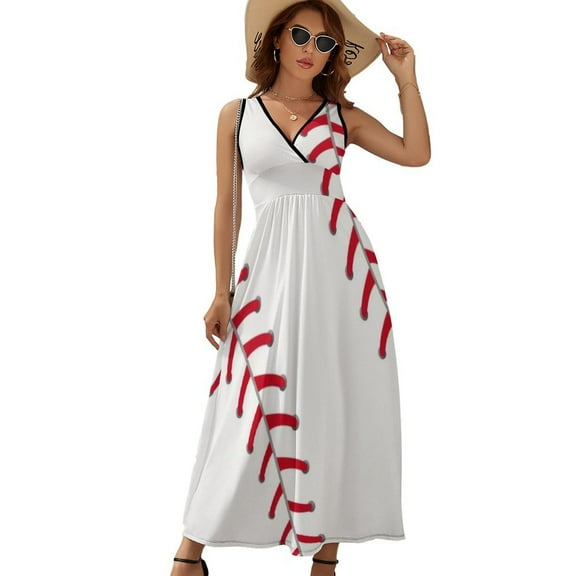 Baseball Fence Sleeveless Dress Summer Women Clothes Dress for Pregnant Women Dresses
