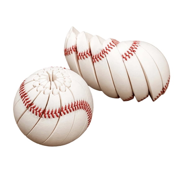 Baseball Fidget Ball, 3D Printed Chain Link Fidget Ball, Twisted spheres stress Relief Ball For Adults With Anxiety Relief
