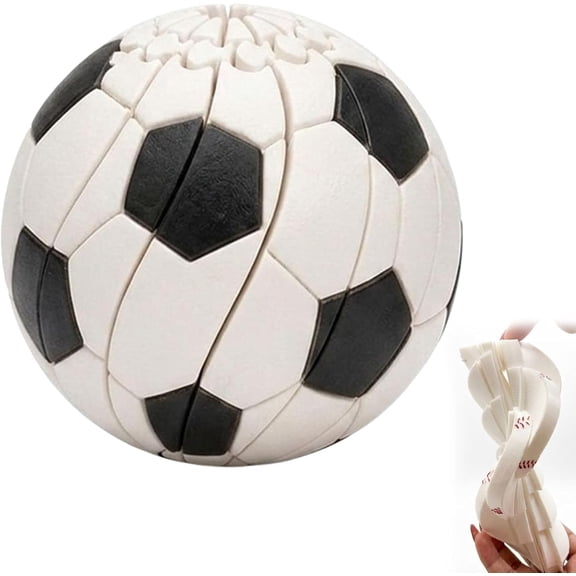 Baseball Fidget Ball, 3D Printed Mini Twisted Sphere Sports Spinner Sensory Desk Gadget Relieve Anxiety Fidget Ball Sensory Puzzle, Portable Handheld Focus Ball for Teens & Adults (F)