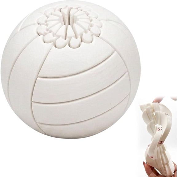 Baseball Fidget Ball, 3D Printed Mini Twisted Sphere Sports Spinner Sensory Desk Gadget Relieve Anxiety Fidget Ball Sensory Puzzle, Portable Handheld Focus Ball for Teens & Adults (J)
