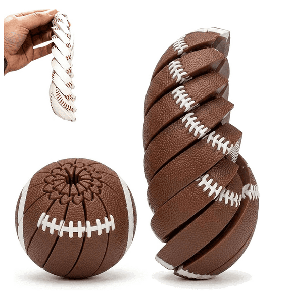 Baseball Fidget Ball, 3D Printed Twist and Turn Stress Relief Desk Accessory, Anxiety Relief Sensory Puzzle, Portable Handheld Focus Tool for Office & Daily Use