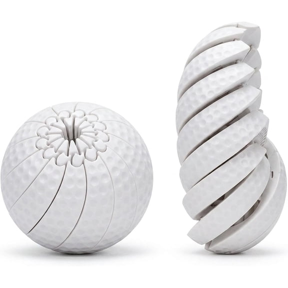 Baseball Fidget Ball ,3D Printed Twist and Turn Stress Relief Desk Fidget,Relieve Anxiety Fidget Ball Sensory Puzzle,Portable Handheld Focus Ball for Teens & Adults (Soccer)