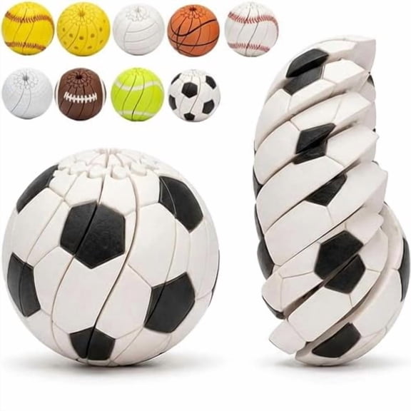Baseball Fidget Ball for Teens Adults, Smooth Rotating Desk Fidget for Everyday Focus Support
