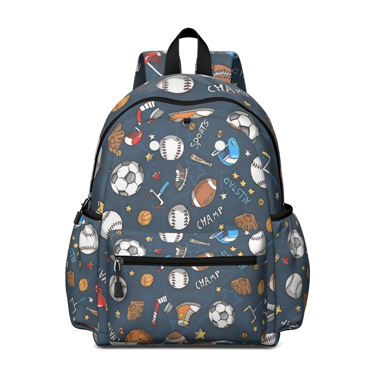 Baseball Football Backpack for School,Schoolbag with Adjustable ...