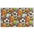 thumbnail image 1 of Baseball Football Pattern Door Rugs,Washable Non Slip Door Mats Indoor,Decorative Door Mats,Entry Mat Indoor for Entrance,Bedroom,Kitchen,Bathroom,17"x30", 1 of 6